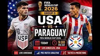 Thumbnail: 🔥 FIFA World Cup 2026 Matchday Preview | USA vs Paraguay 🇺🇸🇵🇾 | Predictions & Analysis