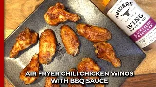 Thumbnail: Air Fryer Chili Chicken Wings with Kinder's Black Cherry Chipotle BBQ Sauce