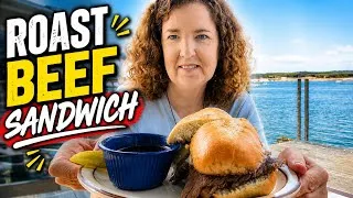 Thumbnail: Mukbang | Morro Bay | Hofbrau | Roast Beef Sandwich