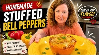 Thumbnail: Mukbang | Homemade Stuffed Bell Peppers