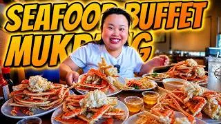 Thumbnail: UNLIMITED GIANT CRAB LEGS SEAFOOD BOIL MUKBANG 먹방 EATING SHOW! (ALL YOU CAN EAT)