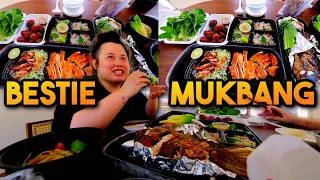 Thumbnail: Raw Shrimp + Whole Fried Fish + Lao Papaya Salad + Pork Ribs + Octopus Mukbang 먹방 Eating Show!!!
