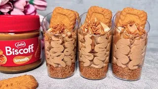 Thumbnail: Easy Lotus Biscoff Dessert Shots! Only 4 Ingredients Easy and Yummy No Bake Mini Dessert Cup!