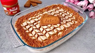Thumbnail: No Bake Lotus Biscoff Dessert in 10 minutes! Only 3 Ingredients! Easy and Yummy!