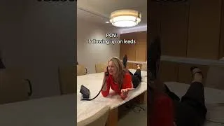 Thumbnail: POV: following up on leads 😂 #saleslife #saleshumor #officehumor
