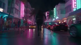 Thumbnail: GTA 6 Vice City Neon Chase — AI Cinematic Reveal 🔥