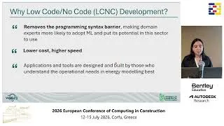Thumbnail: 2026 EC3 - 465 - Low-Code Toolchain Development to Accelerate Data-Driven Energy Modelling