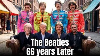 Thumbnail: The Beatles THEN and NOW 1960 vs 2026 (How They Changed!) 🎸 #thenandnow #nostalgia #thebeatles