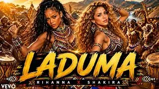 Thumbnail: Rihanna & Shakira - Laduma🔥 (Official 2026 Afro Amapiano Music Video)