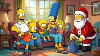 Thumbnail: The Simpsons Theme Cover | AI Animated Cartoon Tribute | Family Animation