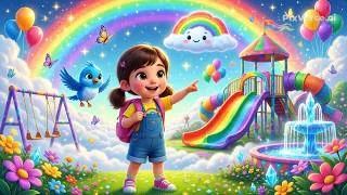 Thumbnail: 🌈 The Rainbow Playground | Lily's Magical Adventure | Cartoon Story for Kids | 3D Animated Movie