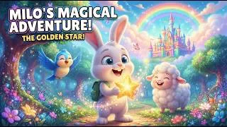 Thumbnail: Milo the Brave Bunny 🐰✨ | The Magical Golden Star Adventure | Cartoon Story for Kids