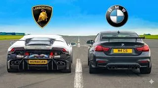 Thumbnail: This BMW is Faster Than a Lamborghini?! M4 CS vs Huracán