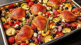 Thumbnail: Mediterranean Sheet Pan Chicken – Juicy & Easy with Roasted Vegetables