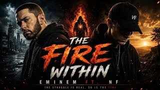 Thumbnail: Eminem ft NF — The Fire Within (2026 fan made Ai music) style inspired