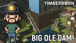 Thumbnail: The Great Beaver Dam construction begins. | Ep 8 | Timberborn - Folktails
