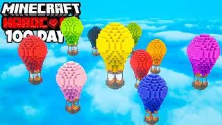 Thumbnail: I Survived 100 Days In The Sky Hardcore Minecraft