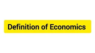Thumbnail: Definition of Economics | Basic concept of economics #economics