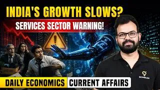 Thumbnail: India's Services PMI Falls to 53-Month Low | What It Means for the Economy