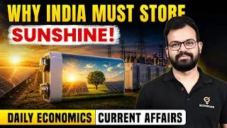 Thumbnail: Why India Must Store Solar Energy | The Biggest Challenge for India's Power Sector Explained