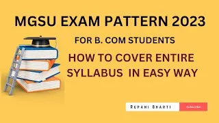 Thumbnail: || MGSU EXAM PATTERN 2023 || BY BHARTI RUPANI ||