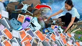 Thumbnail: Great Day!🥰Wow...iphone 17PM_16PM-Drone Mini4 pro-Micro phone in the Garbage Dump,Restore iPhone 12