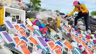 Thumbnail: 😍Great Day! It Alots Of Broken phone-Airpods-Wristwatch...in Garbage Dump,Restore iphone 11 To 17PM