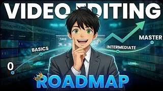 Thumbnail: Video Editing Roadmap for Beginners 🎬✨