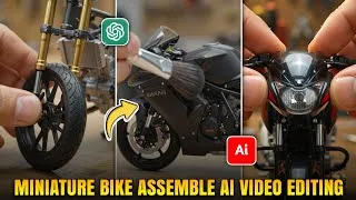 Thumbnail: Miniature Bike Assembly AI Video 🔥 | AI Se Banaye Viral Mini Bike Video | Full Tutorial 