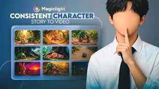 Thumbnail: I Created a Full AI Story to Video Without Any Editing! 🔥