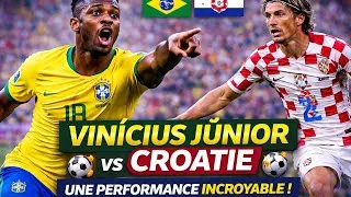 Thumbnail: 😱 Vinícius Júnior vs Croatie | Une performance INCROYABLE 🔥⚽ #ViniciusJr #Brazil #Football #worldcup