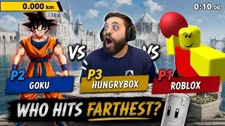 Thumbnail: The Most Cursed Home Run Contest Ever Goku vs Hungrybox vs Roblox