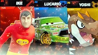 Thumbnail: Playing Smash Ultimate With Cursed Characters 