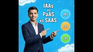 Thumbnail: “IaaS vs PaaS vs SaaS Explained | Cloud Service Models with Real-Life Examples | BCA/BTech”
