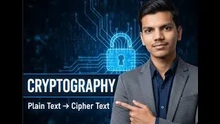 Thumbnail: Basics of Cryptography in Cyber Security | Plain Text, Cipher Text, Encryption & Decryption | Unit 1