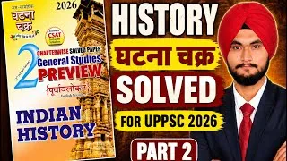 Thumbnail: [PART 2] UPPSC 2026 History Ghatna Chakra Solved Questions | Complete Revision