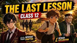 Thumbnail: The Last Lesson 🔥 | Class 12 English Chapter 1 Complete Explanation | Full NCERT