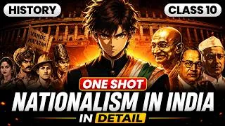 Thumbnail: Class 10 History Chapter 2 🔥 | Nationalism in India | Complete Detailed Explanation for Boards
