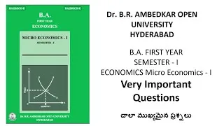 Thumbnail: Open Degree Economics Semester-I Imp Questions