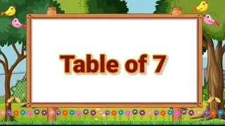 Thumbnail: Table of 7 | Learn 7 Times Table Easily | Multiplication Table of 7 for Kids