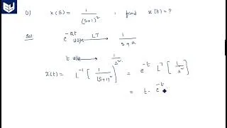 Thumbnail: Inverse laplace transform signals and systems | Signals and Systems | Lec - 71