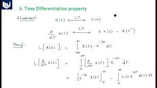 Thumbnail: Laplace transform properties | Time differentiation & Integration | Part-3/5 | SS | Lec -67