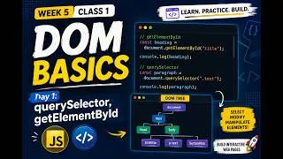 Thumbnail: JavaScript DOM Basics | getElementById & querySelector