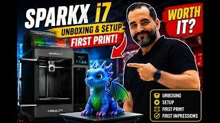 Thumbnail: Creality SPARKX i7 Unboxing & First Print — Is It Worth It?