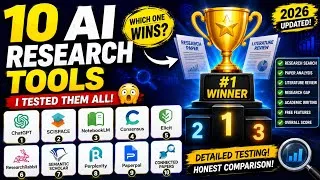 Thumbnail:   I Tested 10 AI Research Tools 🤯 | Which One Is BEST for Students in 2026?  