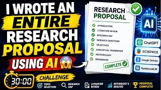 Thumbnail: I Wrote an Entire Research Proposal Using AI | Step-by-Step Challenge (2026)