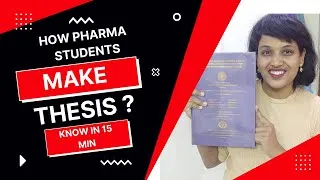 Thumbnail: How Pharma students can Make thesis? Know in  15 min