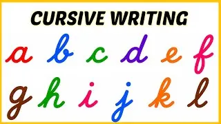 Thumbnail: Cursive writing | Cursive letters A-z | English cursive writing | English alphabets A-Z | #cursive