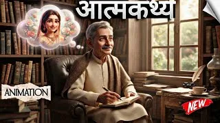 Thumbnail: Aatmkathya Class 10 | आत्मकथ्य | Animation | Full Explanation (हिन्दी में)