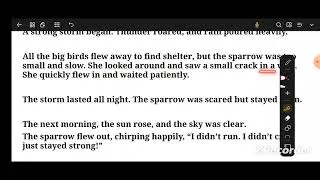 Thumbnail: English Moral Story The Sparrow and the Storm